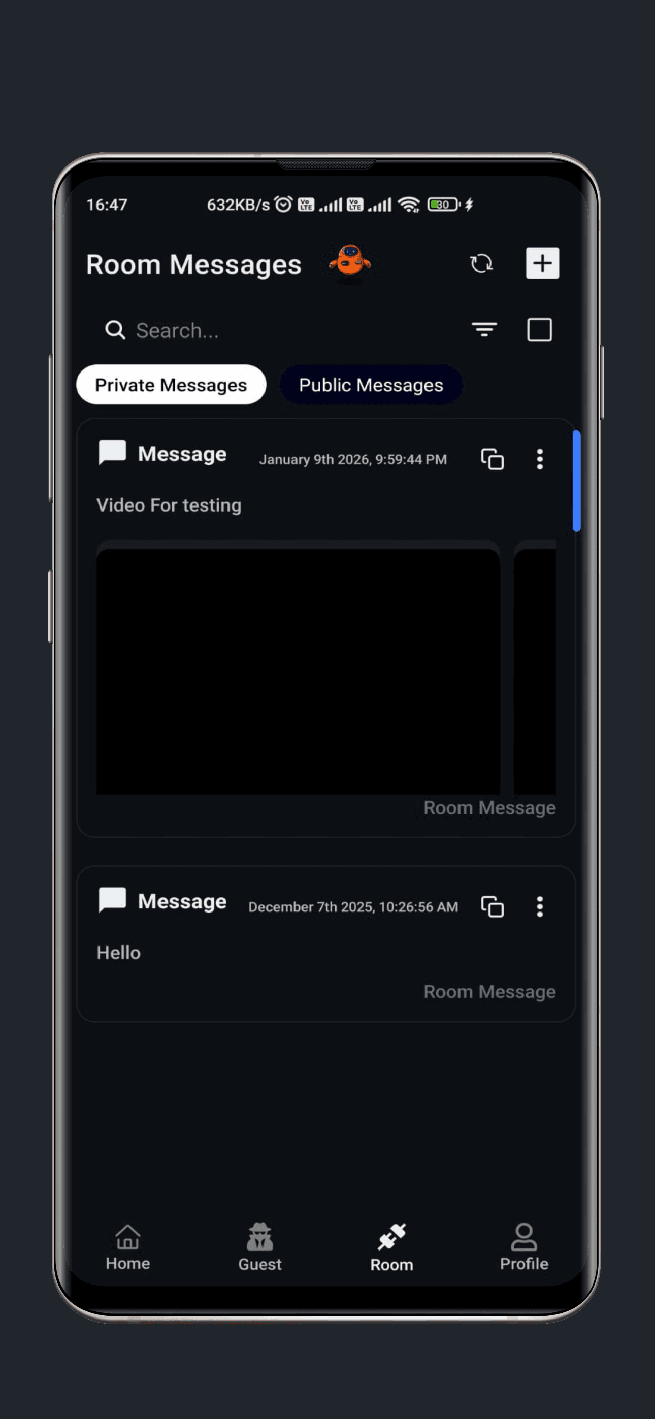 Nexe mobile screen 2